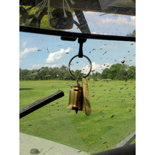 Load image into Gallery viewer, Bobmer Bell hanging on a rear view mirror
